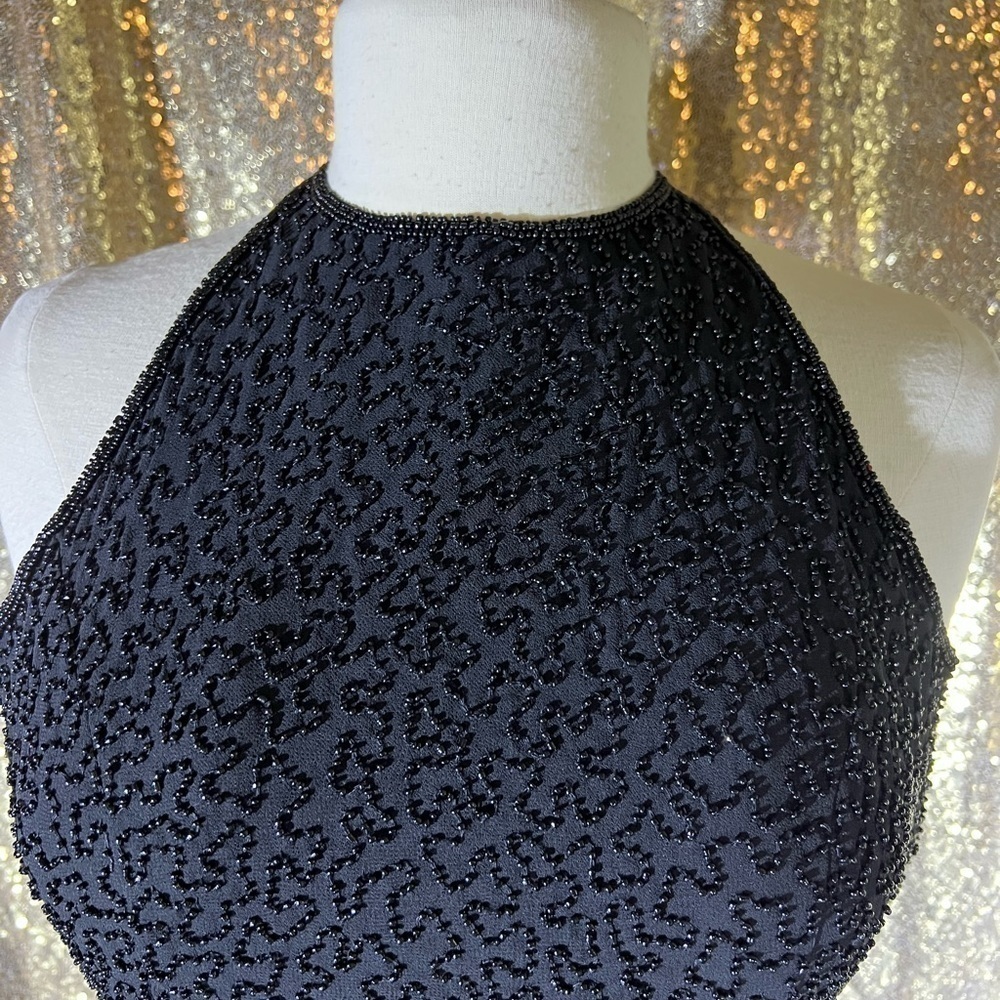 COPY - Formal fully beaded black dress - Picture 7 of 7